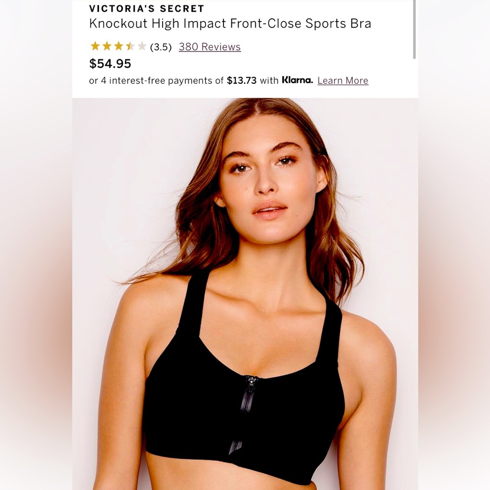 VICTORIA'S SECRET
Knockout High Impact Front-Close Sports Bra